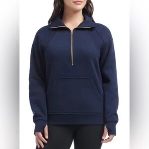 Danskin Half Zip Funnel Neck Thumbhole Sweatshirt Size M